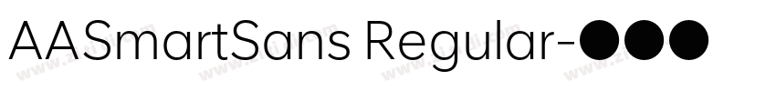 AASmartSans Regular字体转换 AASmartSans Regular字体转换